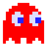 A pixel-art pacman image